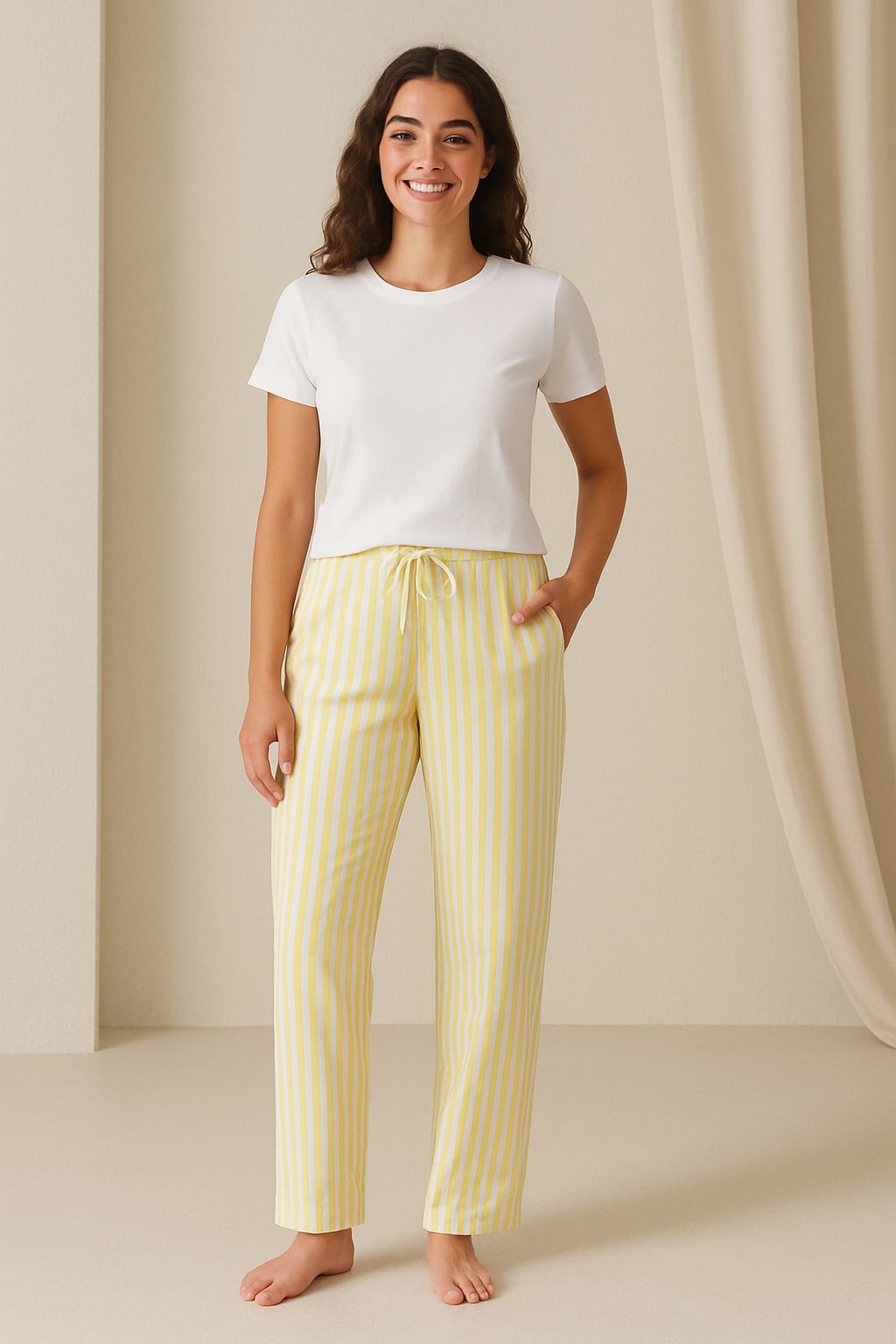 Mellow Yellow Striped Pants