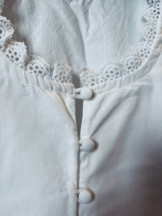 White Luna Lace Top